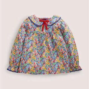 Mini Boden Liberty Floral Collared top 9 10 New in Package